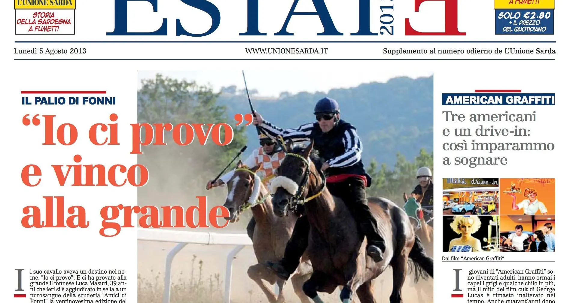 Palio di Fonni. \"Io ci provo \" e vinco alla grande.