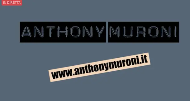 Anthony Muroni in DIRETTA dal Teatro Massimo di Cagliari