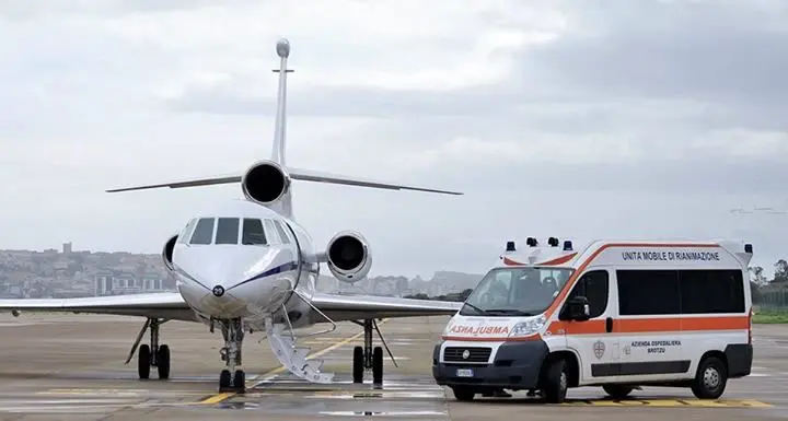 Volo sanitario d'urgenza per una bimba di 36 giorni in pericolo di vita