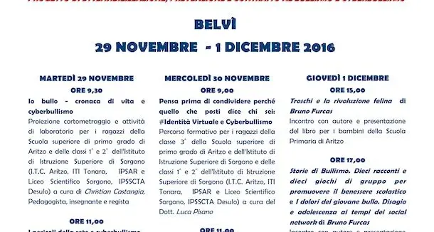 “Noi bulli non siamo”. Al via il progetto di sensibilizzazione, prevenzione e contrasto al bullismo e cyberbullismo