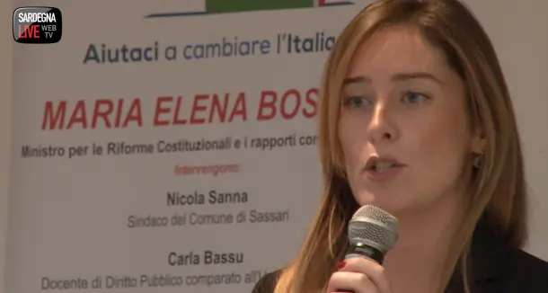 La Ministra Maria Elena Boschi a Sassari: più curiosità di vederla o di ascoltarla?