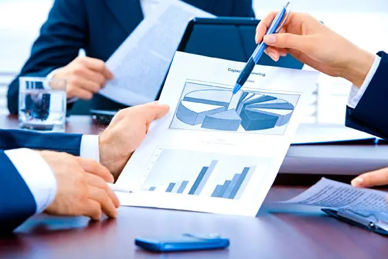 Photo of hands of businesspeople during discussing 