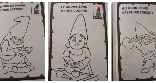 Lo gnomo lavora, la gnoma cucina. Pillole di patriarcato per l'infanzia