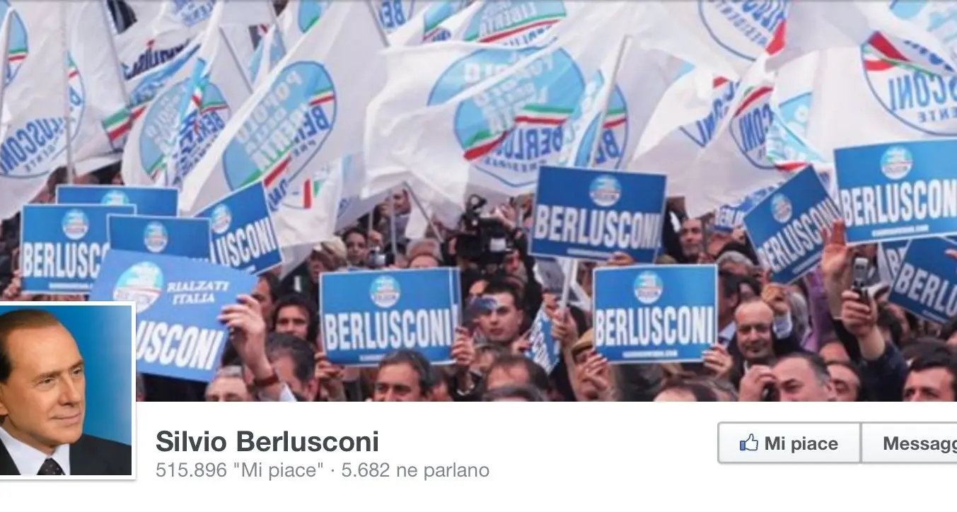 Torna Forza Italia: l'annuncio in un post su facebook di Silvio Berlusconi