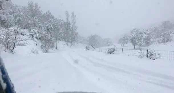 Sardegna sotto la neve, nel nuorese è emergenza