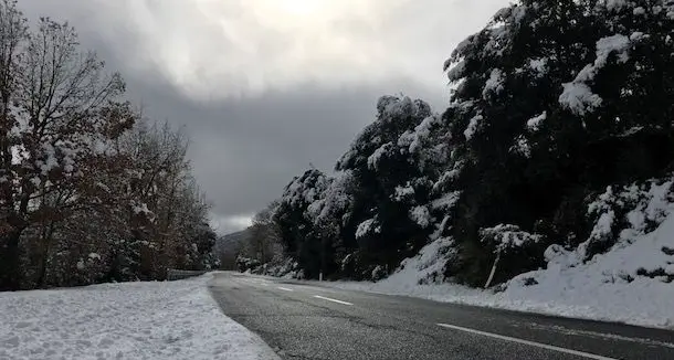 Gelo e neve fino a mercoledì in Sardegna