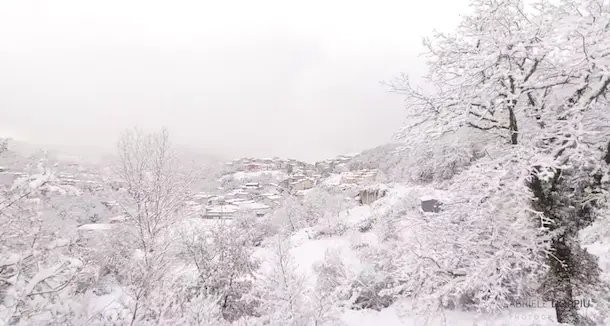 La Sardegna sotto la neve vista dal drone: guardate che spettacolo