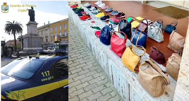 Scarpe e borse contraffatte, nei guai un 40enne scoperto dai Finanzieri