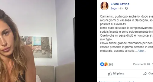 La deputata di Forza Italia Elvira Savino: “Vacanza in Sardegna? Anche io positiva al Covid”