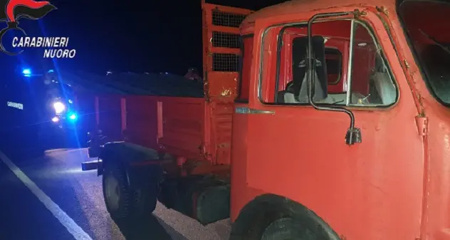 Urzulei. I carabinieri rinvengono su un autocarro parti di guardrail rubate poco prima