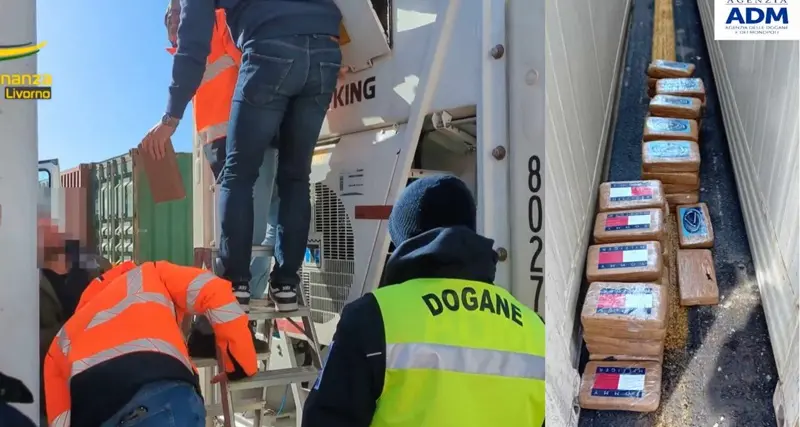 Maxi sequestro di cocaina a Livorno: una parte destinata al nord Sardegna