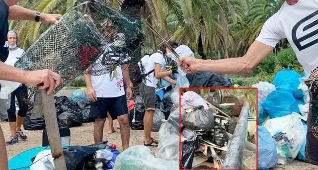 Poetto e Marina Piccola, i volontari al lavoro: ecco il triste ‘bottino’ raccolto
