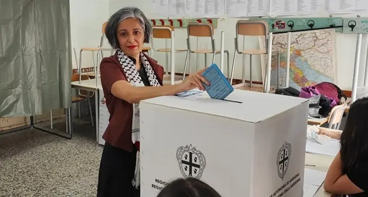 Amministrative Cagliari, Claudia Ortu ha votato