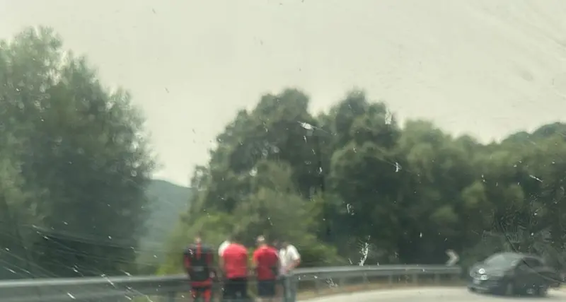 Incidente sulla SS 127, centauro ferito