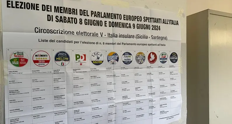 Affluenza h 19 in Sardegna: europee 29%, amministrative 47,6%