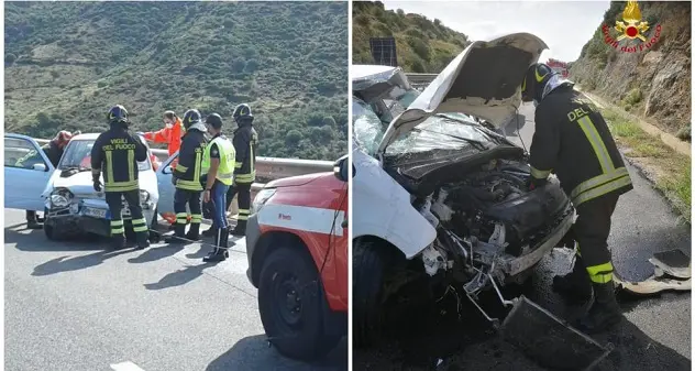 Due incidenti nella ss 131: conducenti trasferiti al San Francesco di Nuoro