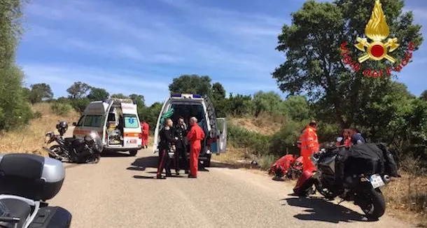 Esce di strada con la moto: ferito un 58enne