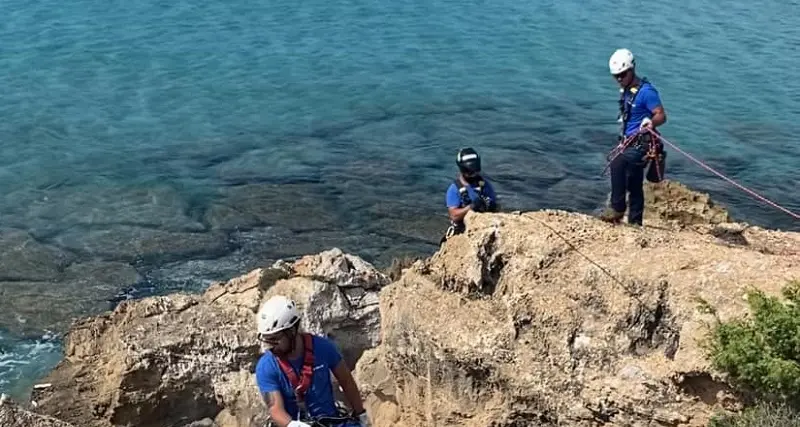 Pareti rocciose sulle spiagge di San Giovanni di Sinis ora sicure