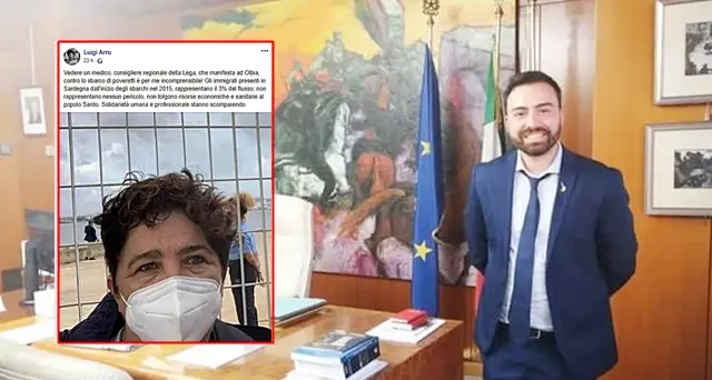 Migranti, bagarre sui social tra il consigliere leghista Piras e l’ex assessore regionale alla Sanità Luigi Arru