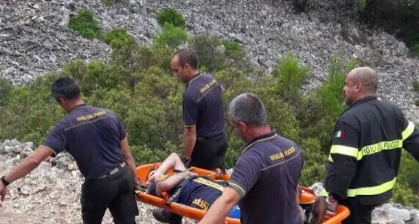 Escursionista di 31 anni si infortuna a Cala Goloritzè: soccorso dai Vigili del fuoco