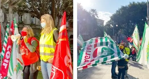 Senza contratto da oltre 7 anni, in piazza a Sassari e Cagliari, ci sono i lavoratori delle imprese di pulizie