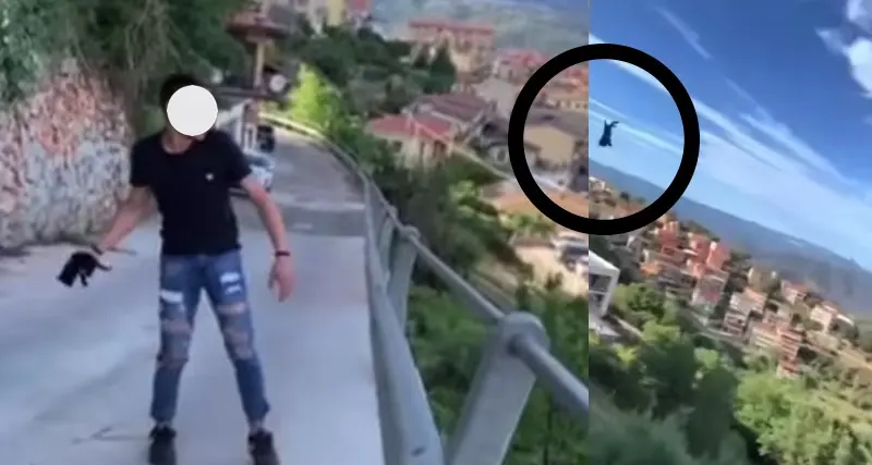 Choc a Lanusei, lancia un gattino dal ponte e posta le immagini in rete