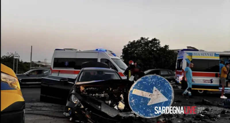 Incidente al bivio per Monserrato