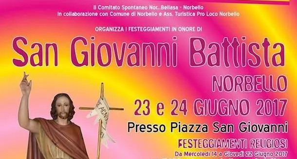 Il prossimo weekend Norbello festeggia San Giovanni Battista