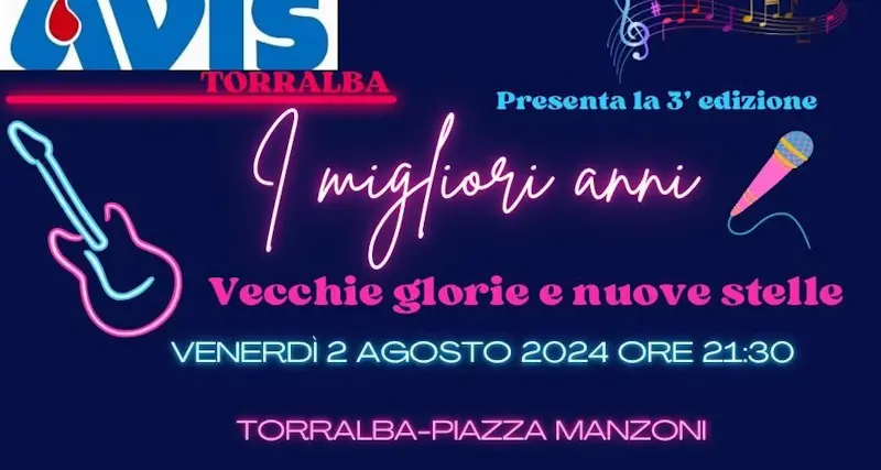 Musica e solidarietà: a Torralba la 3^ edizione de “I migliori anni”