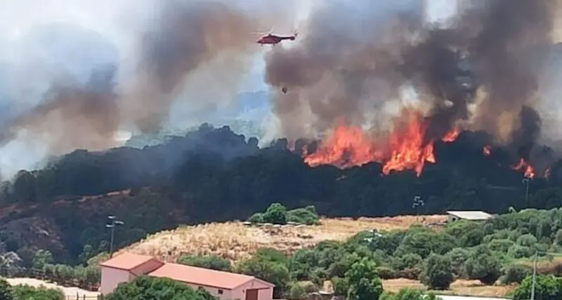 Pericolo incendi: allerta alta nel Cagliaritano per domani, lunedì 5 agosto