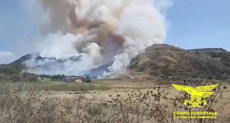 Incendio a Codrongianus, in volo i mezzi aerei per le operazioni di bonifica