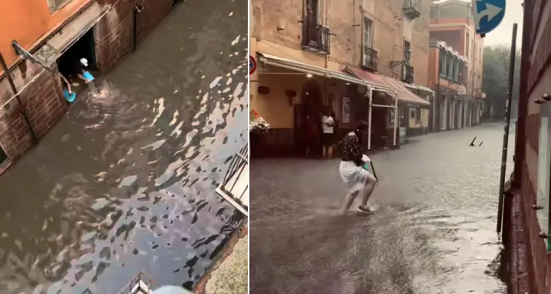 Bomba d’acqua a Bosa, più di 40 interventi dei Vigili del fuoco