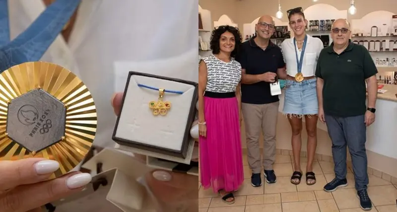 Fonni. Artigiani omaggiano l'oro olimpico di Alessia Orro con un pezzo unico