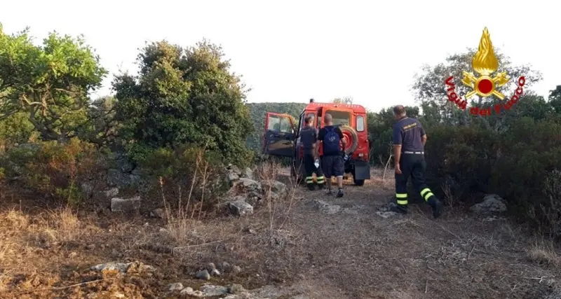 Bloccato col quad sul monte di Seneghe, salvato dal 115