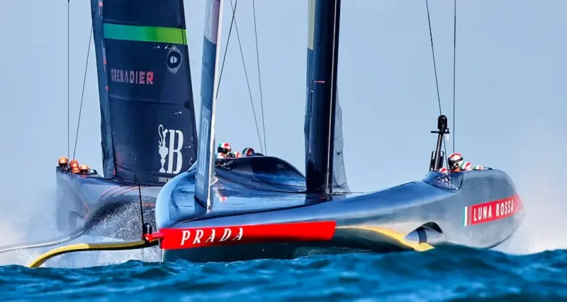 Vittoria di Luna Rossa contro American Magic alla Louis Vuitton Cup