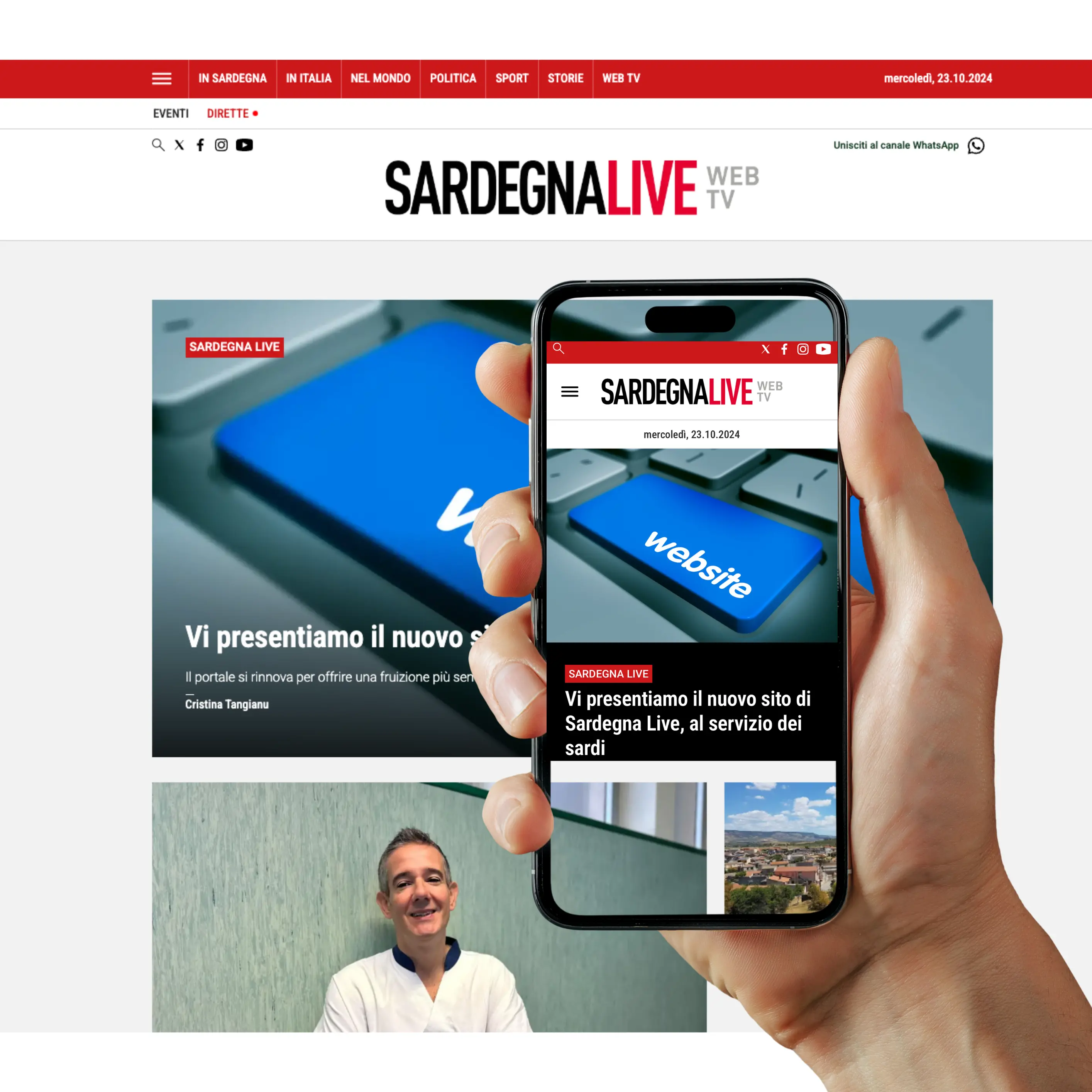 Vi presentiamo il nuovo sito di Sardegna Live, al servizio dei sardi