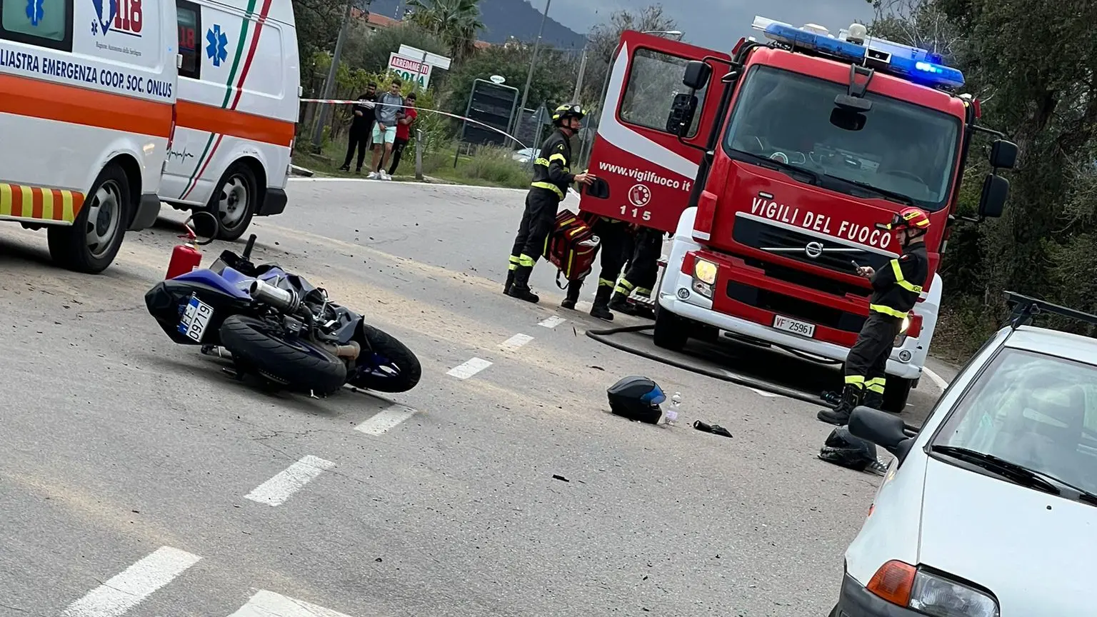 Incidente stradale a Tortolì