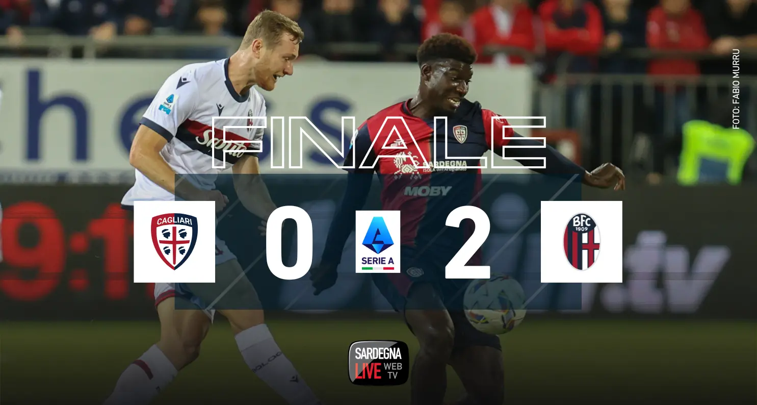Buio alla Domus: Cagliari-Bologna 0-2