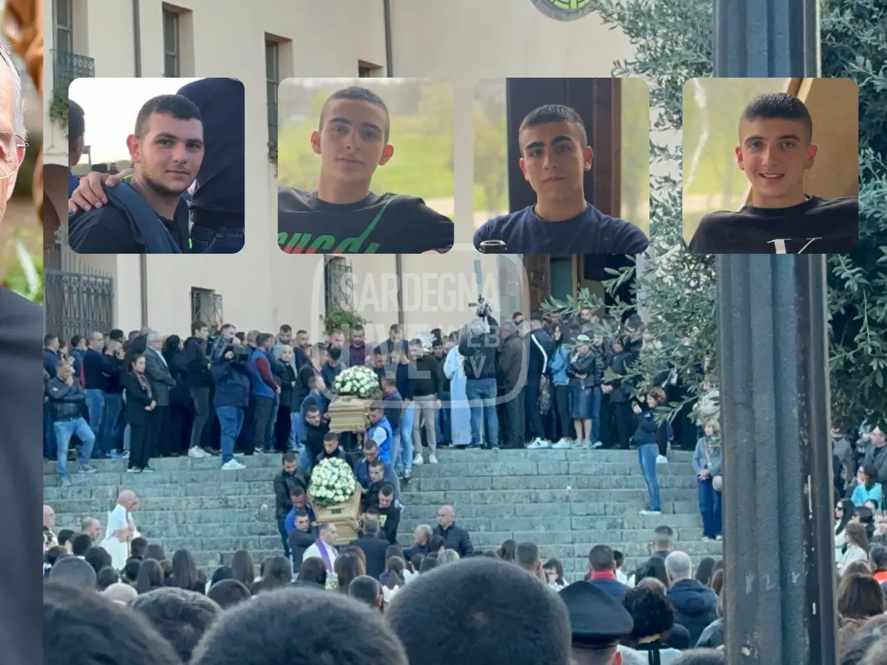 L'ultimo saluto ai quattro amici di Fonni: l'omelia del vescovo Antonello Mura