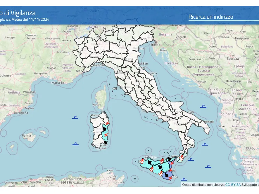 Meteo. Allerta gialla in Sardegna: rischio idrogeologico fino a mezzanotte