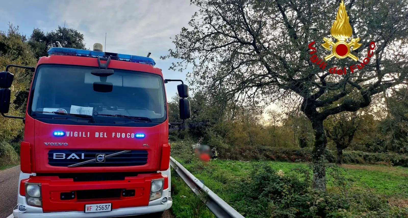 Incidente alle prime ore del mattino, finisce fuori strada e si ribalta: grave un giovane