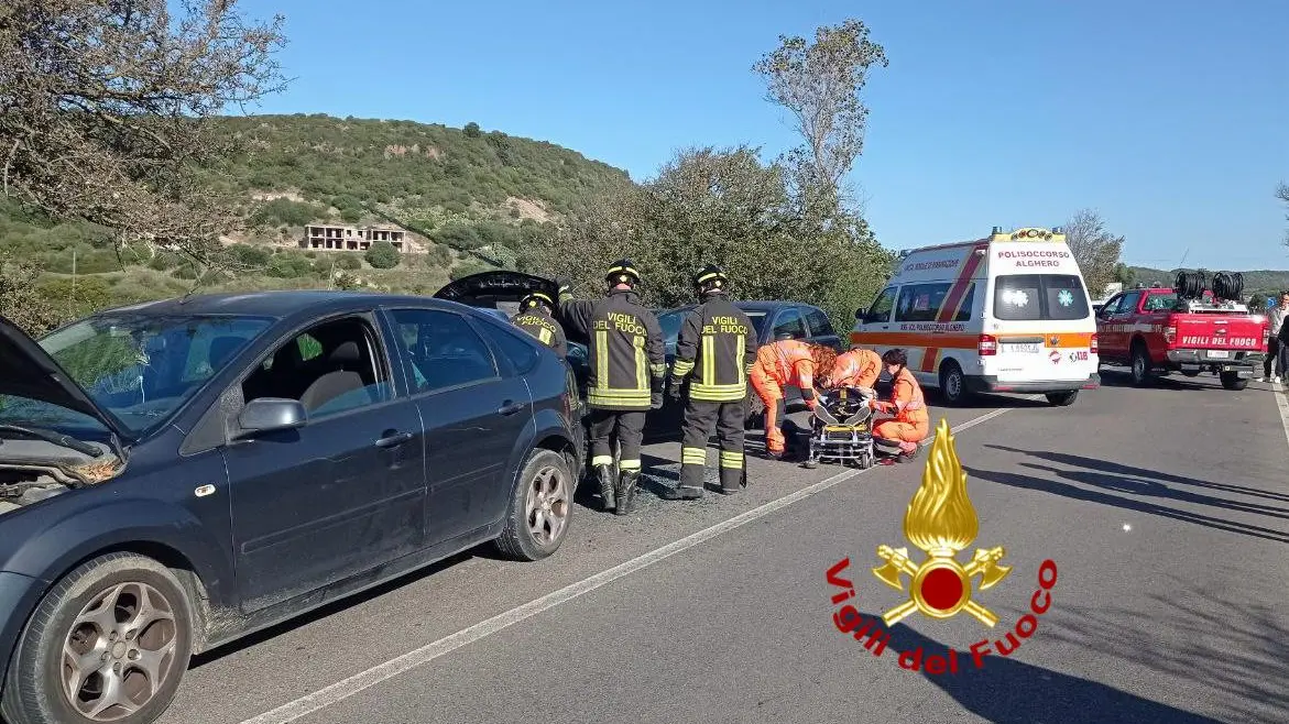 Incidente a catena sulla SS 127 bis ad Alghero: due feriti