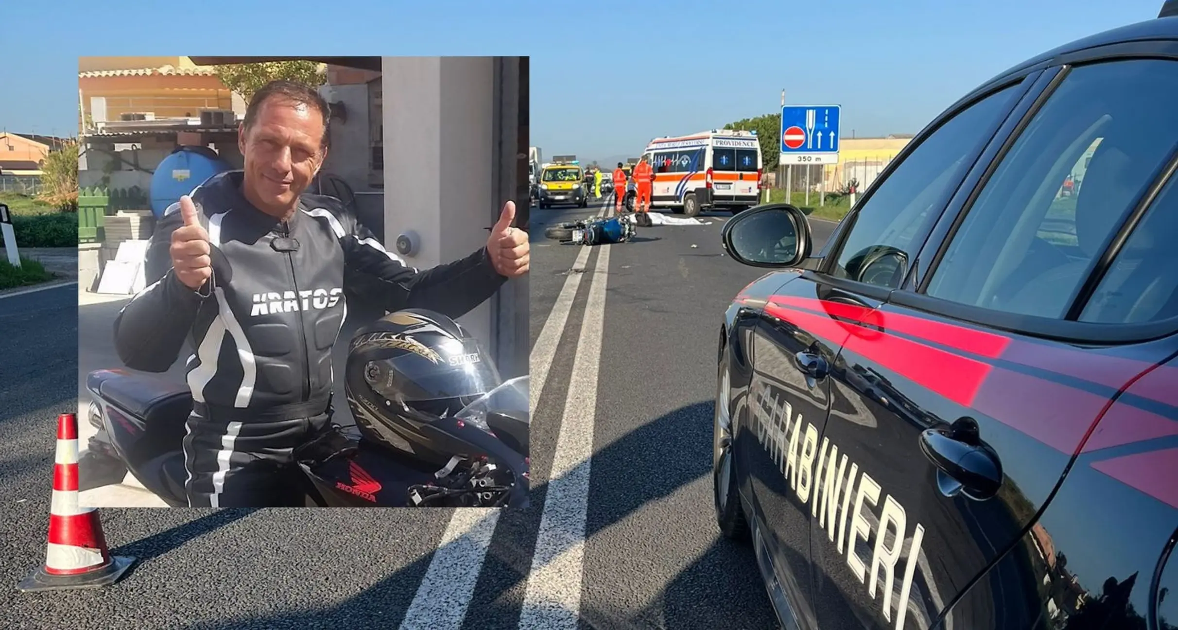 Incidente sulla 554: la vittima è un uomo di 55 anni