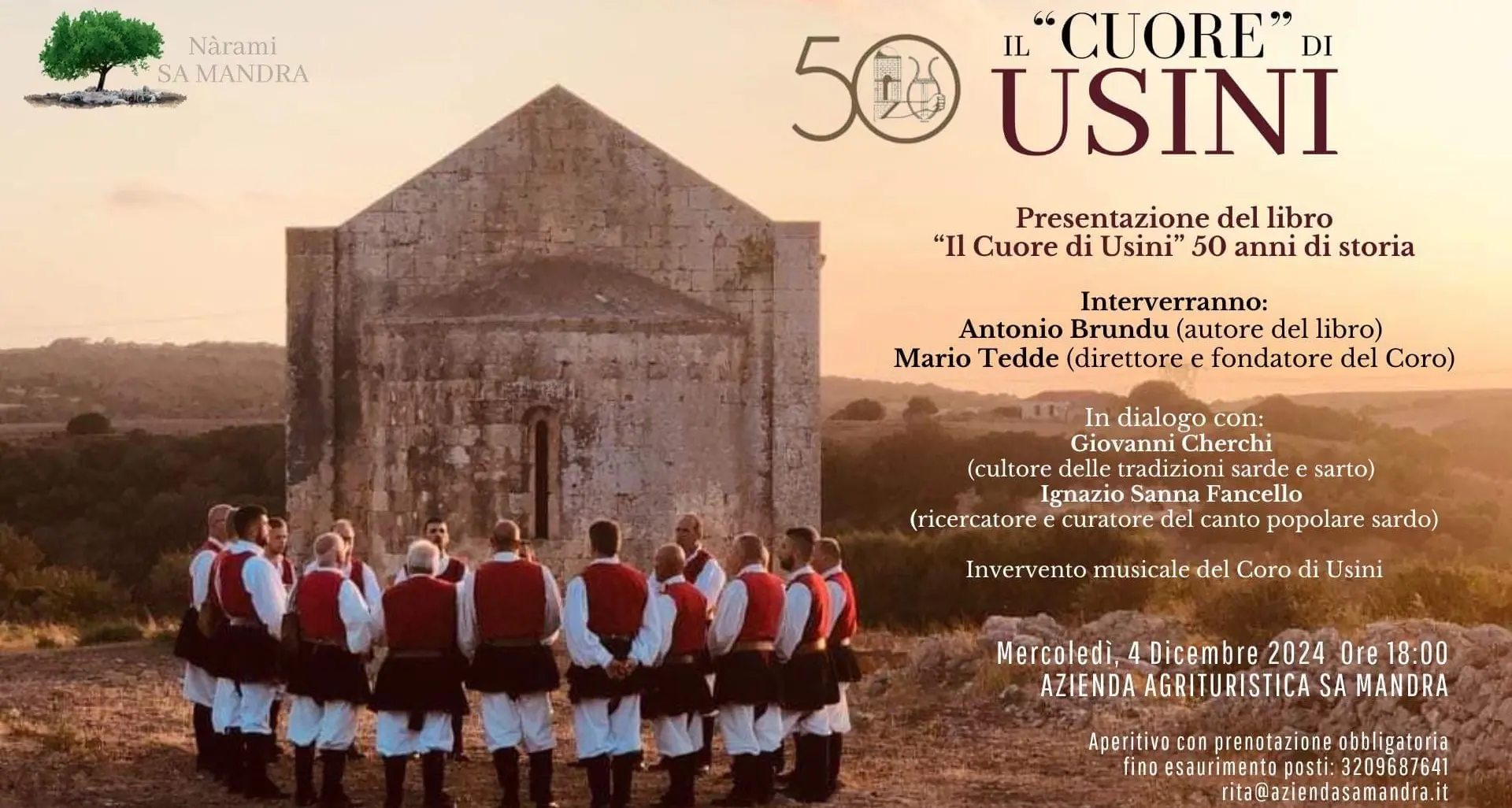Il Coro di Usini celebra 50 anni di storia con un evento speciale