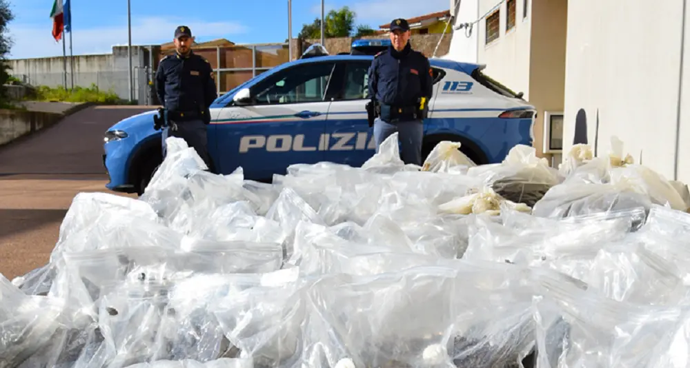 Maxi sequestro di marijuana nella zona industriale