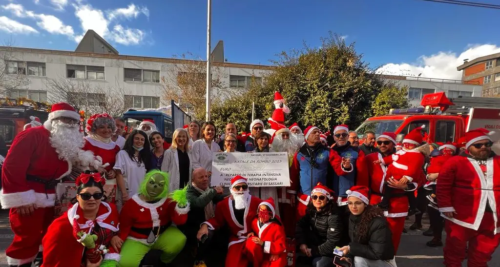 \"Natale da rombo\": corteo solidale per i piccoli pazienti ricoverati a Sassari