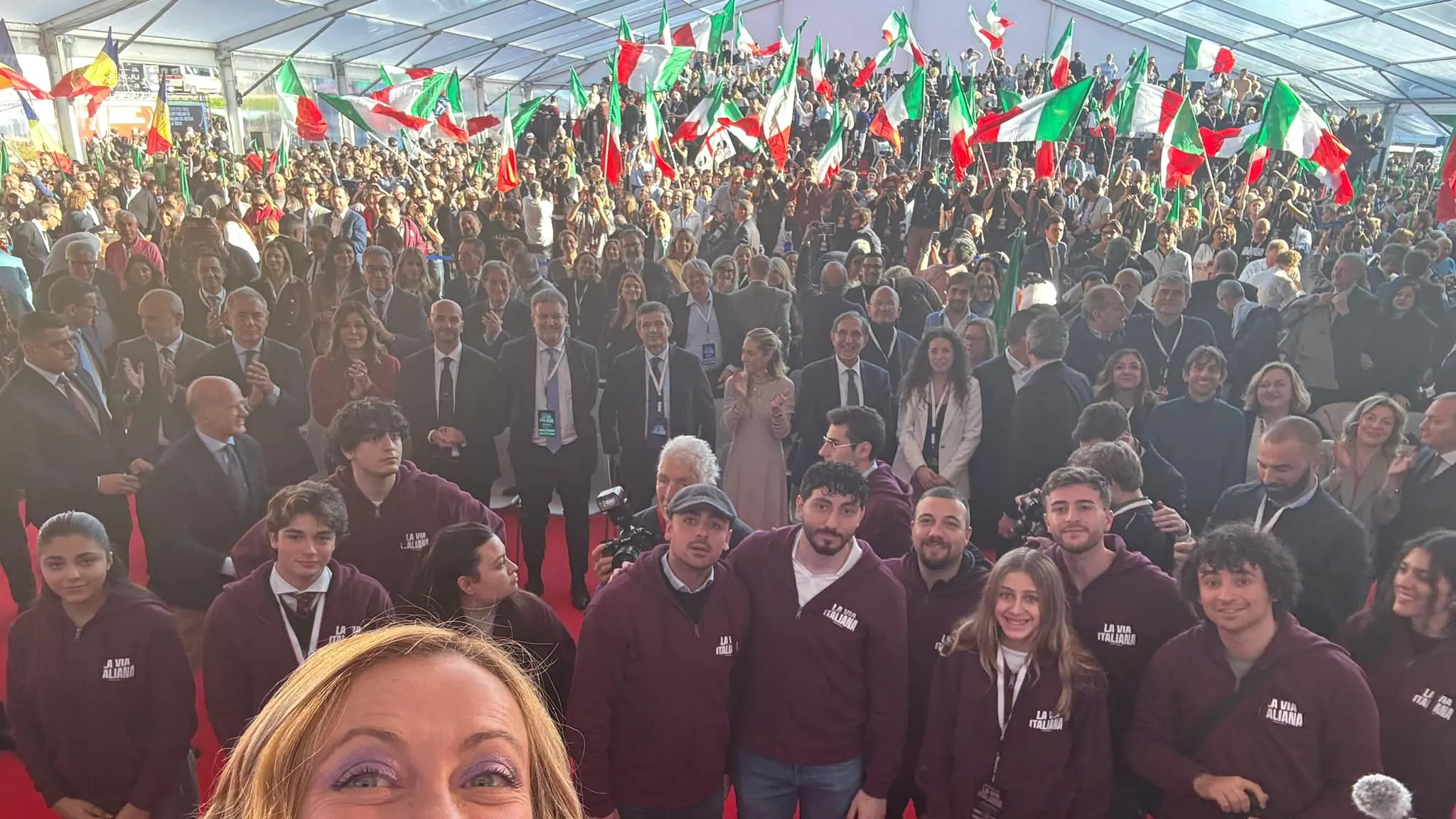 Giorgia Meloni ad Atreju: \"Deludere la sinistra è il nostro sport preferito\"