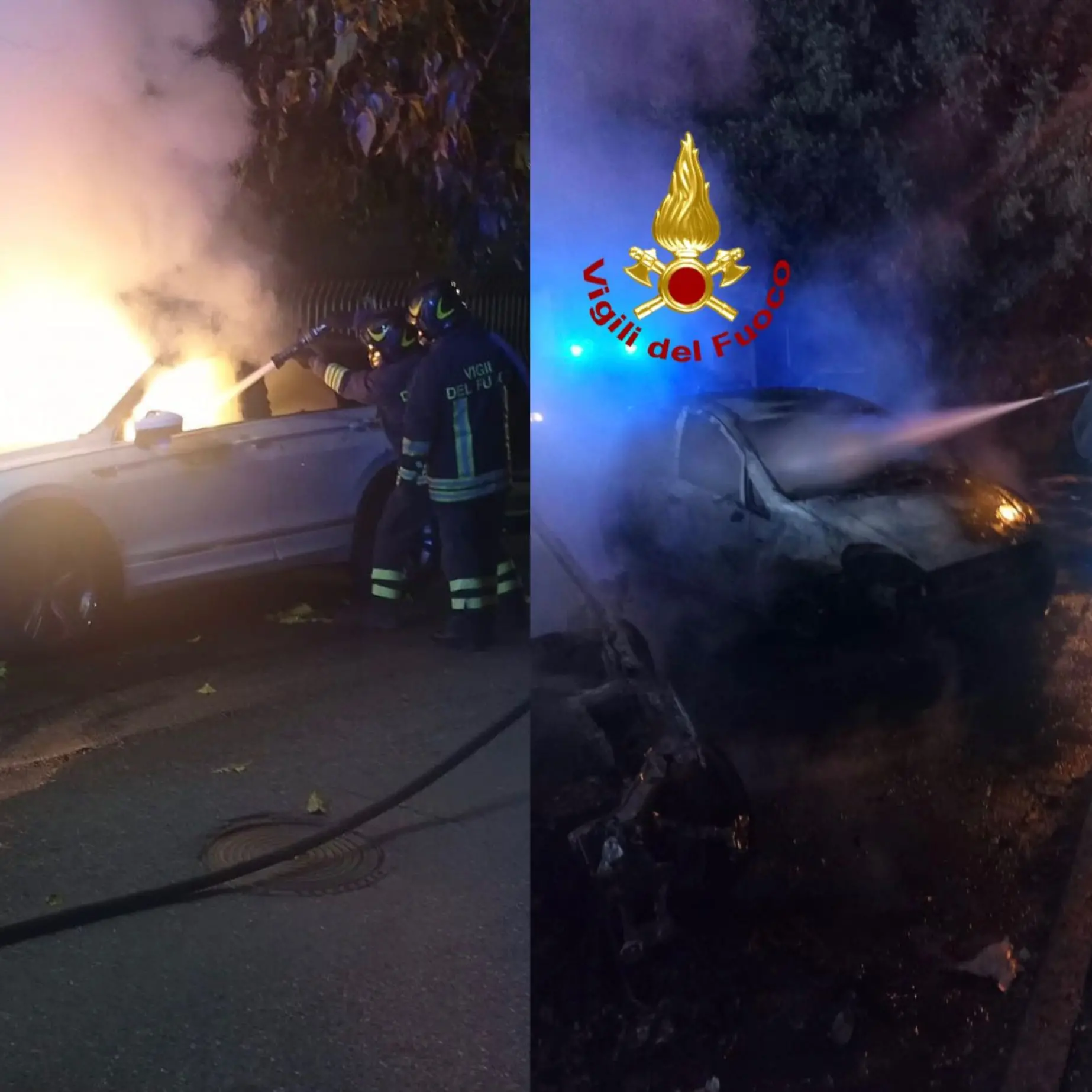 Incendi d'auto a Nuoro e Siniscola: 7 le auto distrutte dalle fiamme