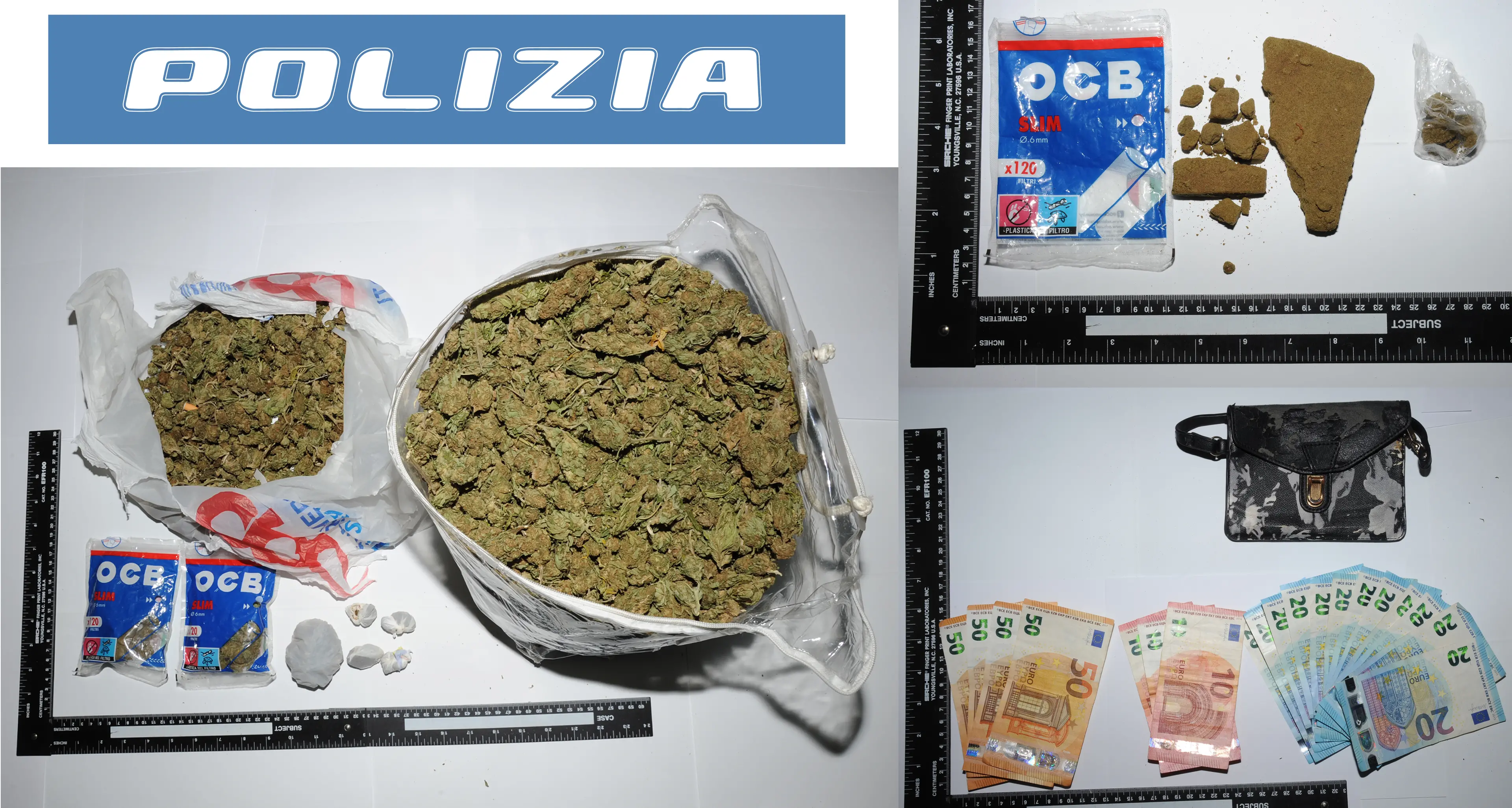 Spaccio di droga a Nuoro: arrestato un 21enne con un borsone pieno di marijuana