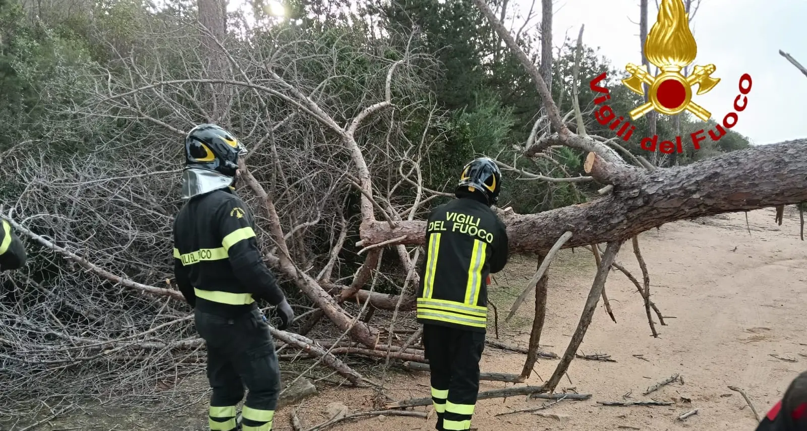 Maltempo nel nord ovest della Sardegna: 90 interventi dei Vigili del Fuoco